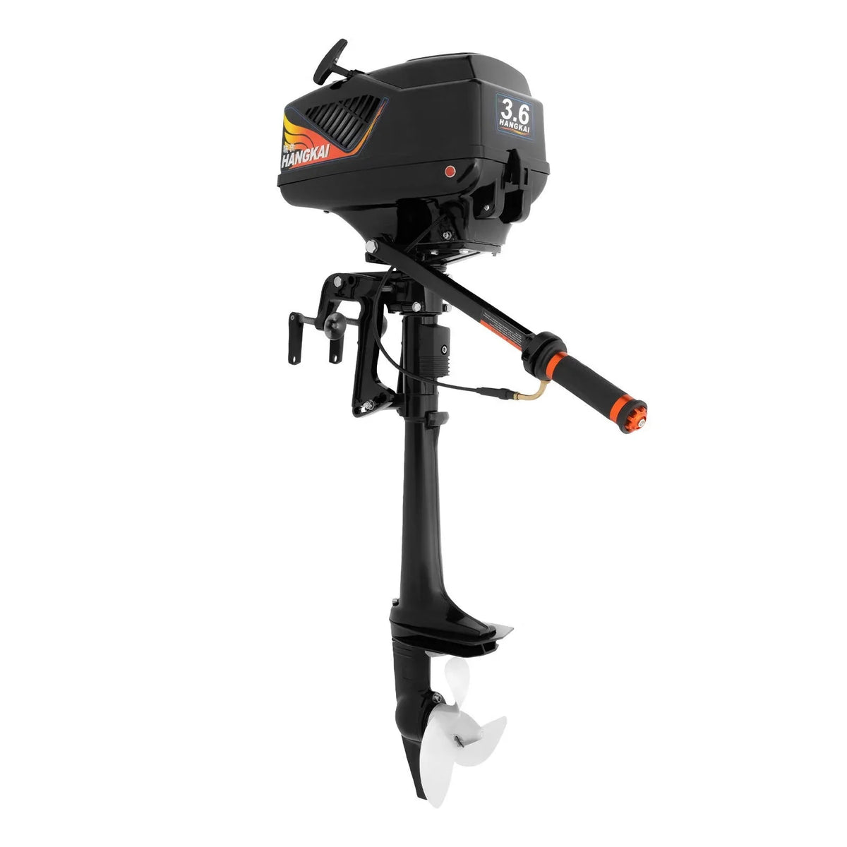 Boat Motor for Aquaculture Stroke 2 Engine Fishing Outboard WUZSTAR Motor,Trolling Boat Adventure 3.6HP exterior