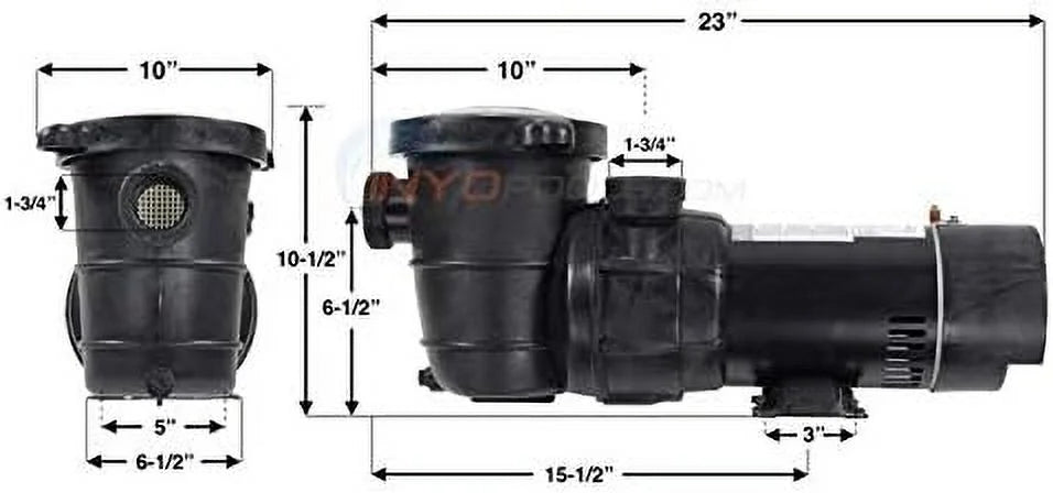 XL Speed Pure Pump, 0.75 Ground Single Pro Above Pool ,