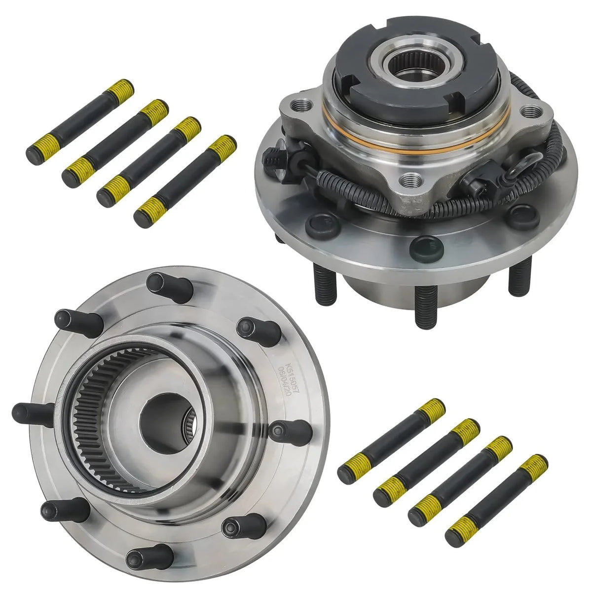 4WD Bearing 4 Detroit F-250 Kit 2002 2003 Super Suspension 2001 - 2 Hubs 2000 00-04 F-350 Sway Tie Bars Axle Ball Replacement Front 2 Wheel for Duty, Joints Rods 2004 4 12pc