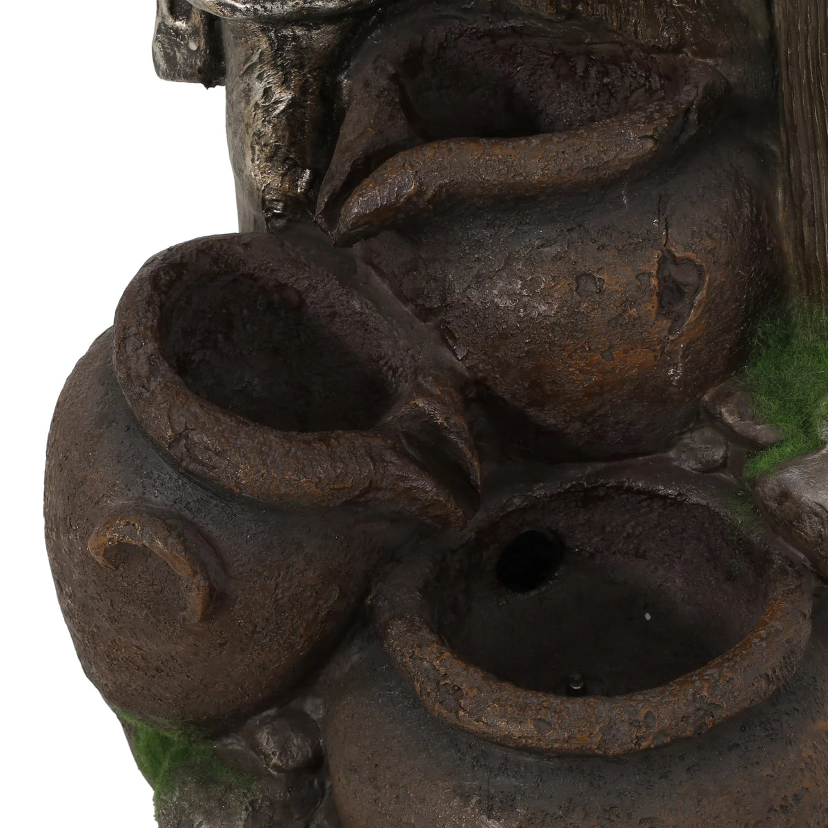 3 Haralson Gray Fountain, Brown Tier and exterior Jar