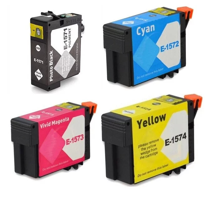 Stylus (NO. PrinterDash Replacement (PBK/C/M/Y) Photo Pack Inkjet for Combo R3000 157) (T157MP-US)