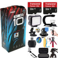 Black CHDHX-101 64GB + HERO10 Camera Waterproof GoPro Kit 4K Action Essential -