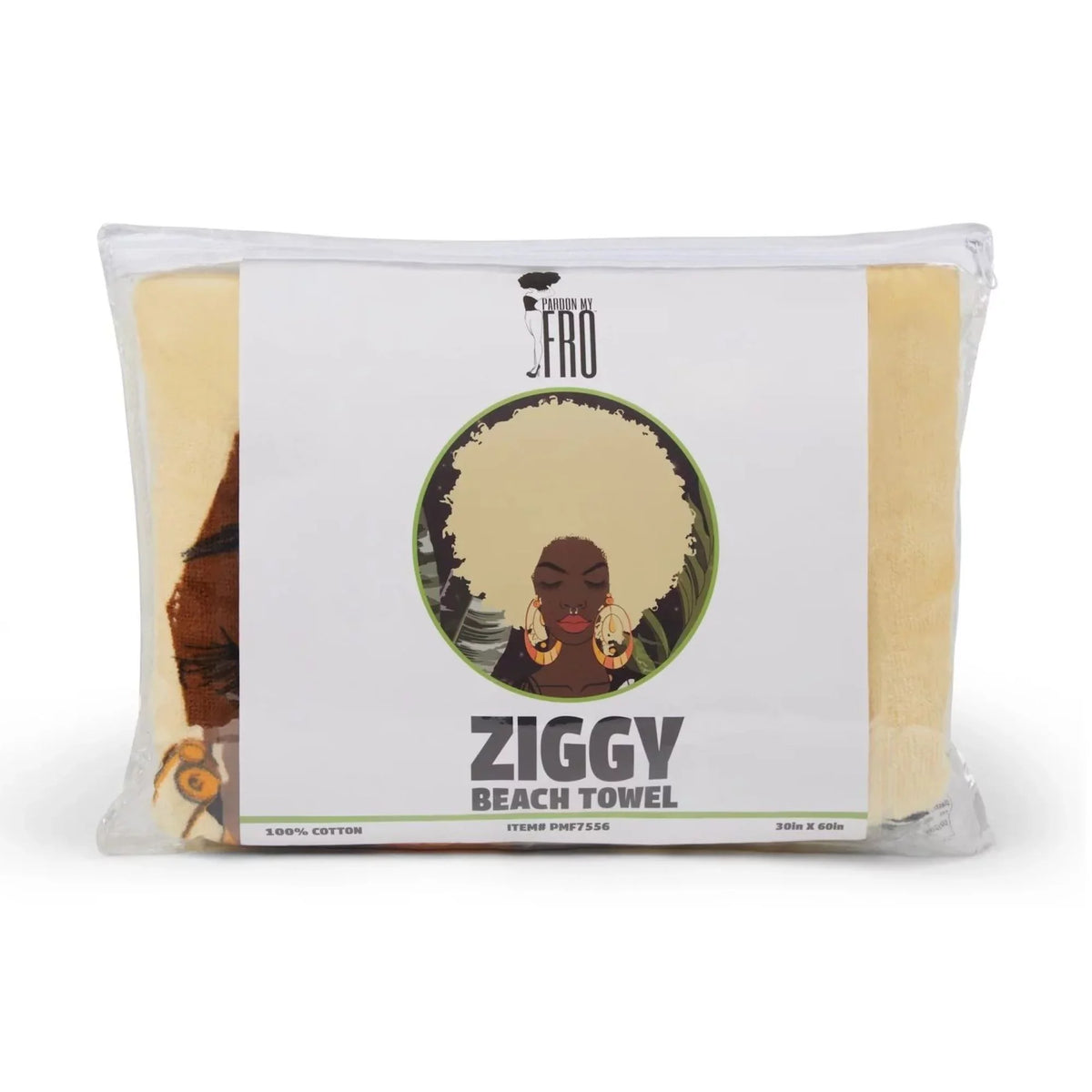 Large for Plush Cotton 30" Ziggy 1 60", Beach x Women, Fro Towel My Piece Pardon