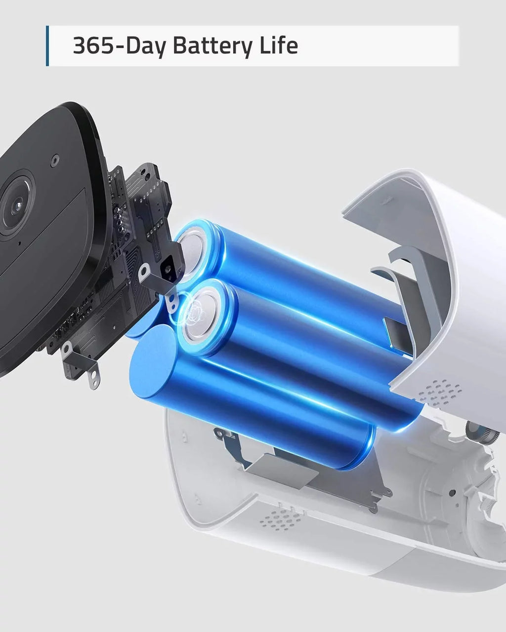 Home Powered,Night Security eufy eufyCam Add-on Battery 2 Camera Wireless Anker for Pro,exterior, Vision 2K