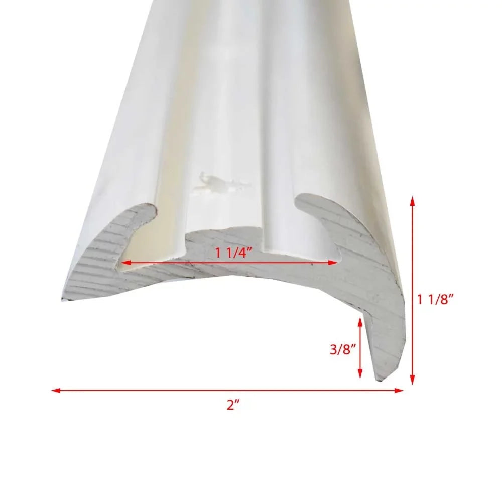 Rigid 1 Rub White 1/8 FT) Rail Taco Boat V21-9677 | x (26 2 Metals