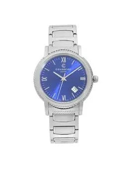 Parisii Dial Stainless Quartz Watch Steel Blue Charriol 40mm P40S2.930.002 New
