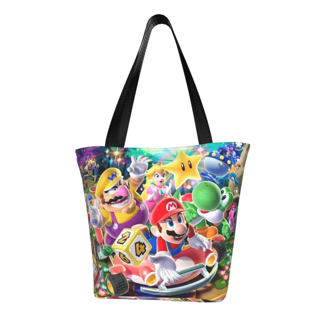 Work Tote Shopping Beach Business Large For Women's Capacity Shoulder Super Poster Handbag Travel Bag School Mario