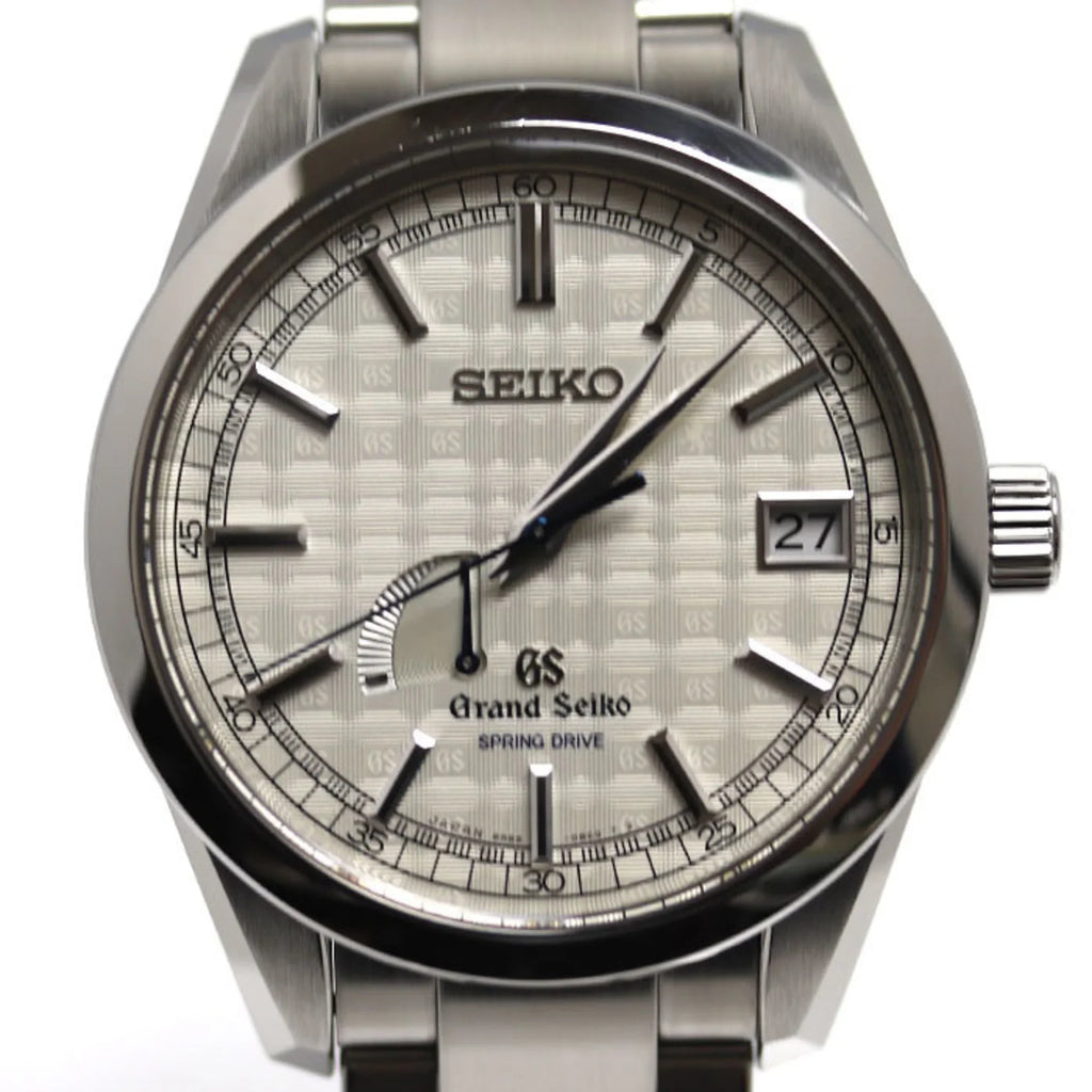 Edition 10th to Drive Seiko SBGA111/9R65-0BP0 Pre-Owned worldwide Men's Spring (Good) 1,500 Grand pieces Watch Automatic Anniversary Limited