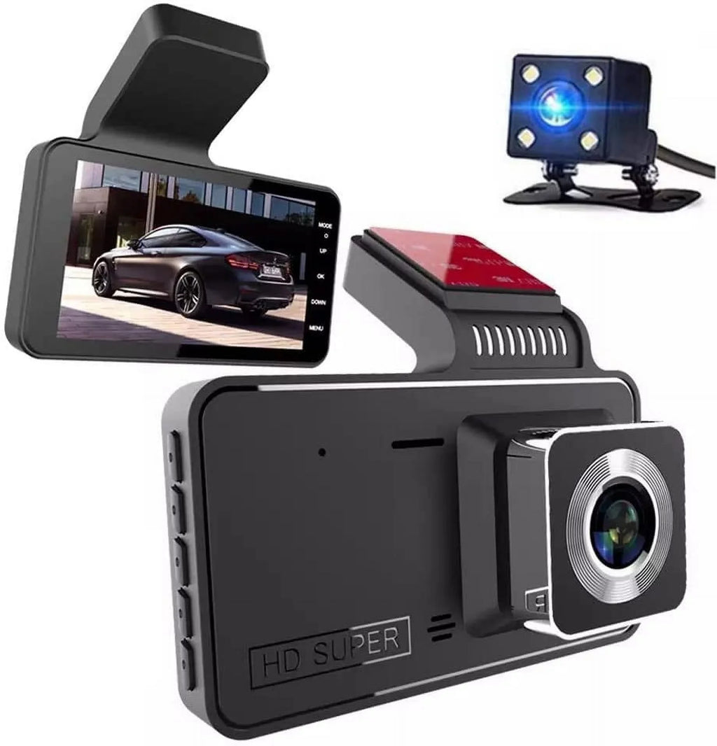 Recorder Dash Bileeko 1080P 4" Car RV Car Camera Dual Van Truck Pickup Cam for DVR Lens Video SUV