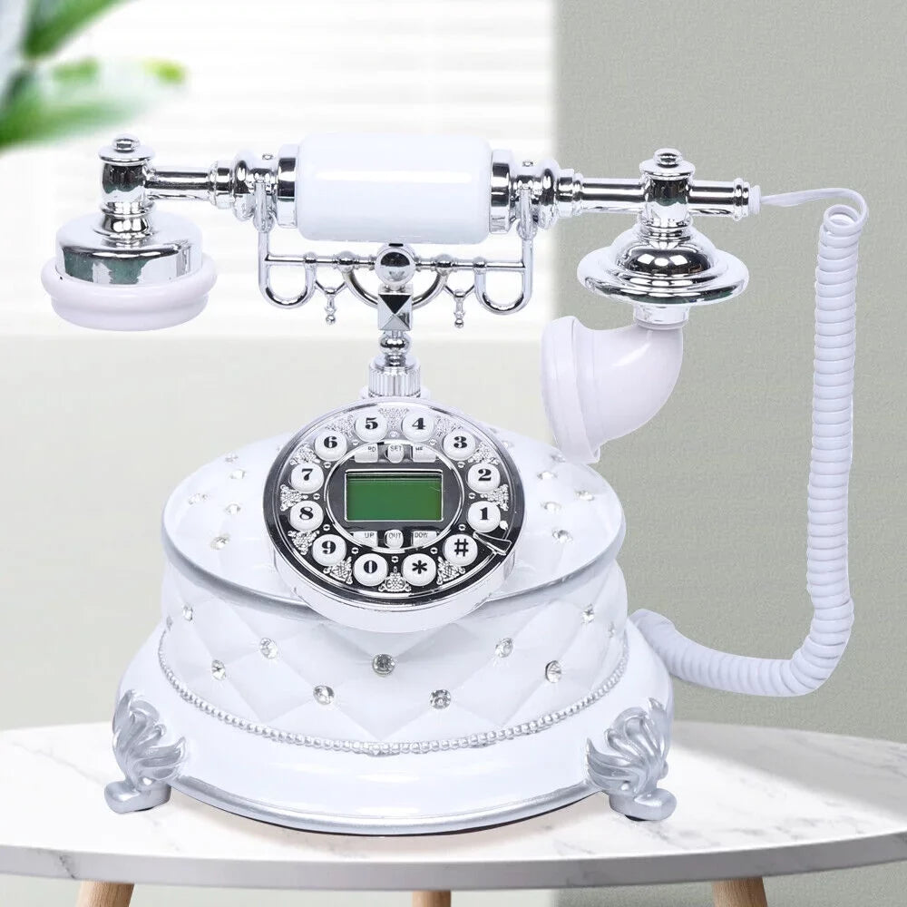 Old Retro Phone Home Home/ Antique Office Vintage Telephone Dial Fashioned