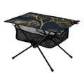 Flower with Portable Fishing Table Bag for Compact Folding Golden Rose Beach Table Travel exterior Picnic BBQ Luxury Storage Camping Table