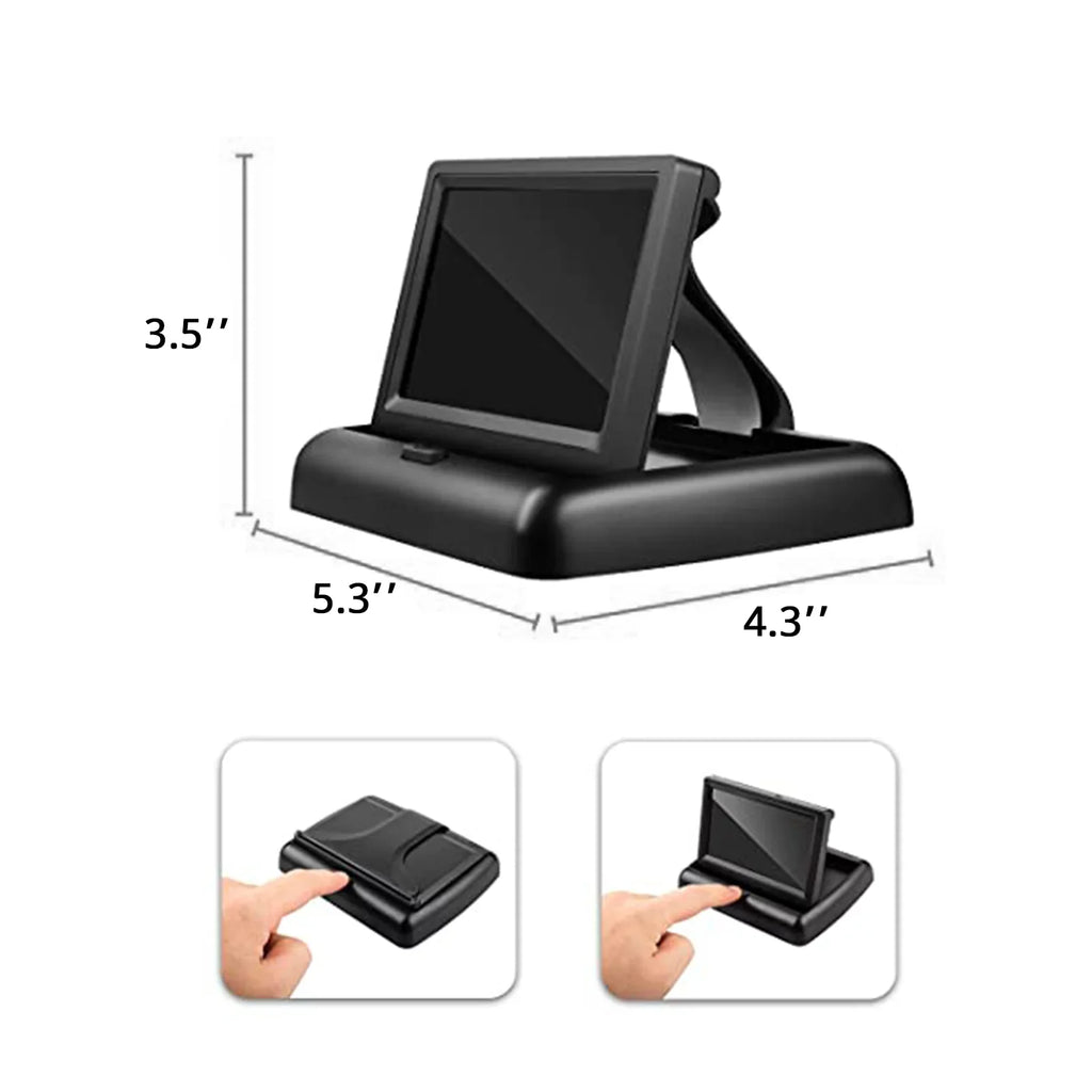 Seat Facing Baby Night Crystal Vision, Monitor Car Clear Ideal Radirus for Infrared View Camera, Rear with