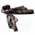Revitalized design Silk Scarf/Wrap/ShawlSmall Purple Blancho Soft Paisley Patterns