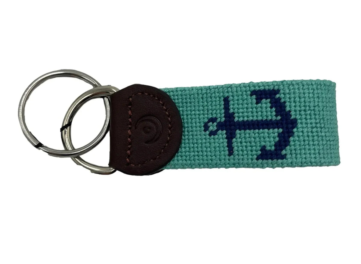 Nautical - and Wheel Key Anchor Fob