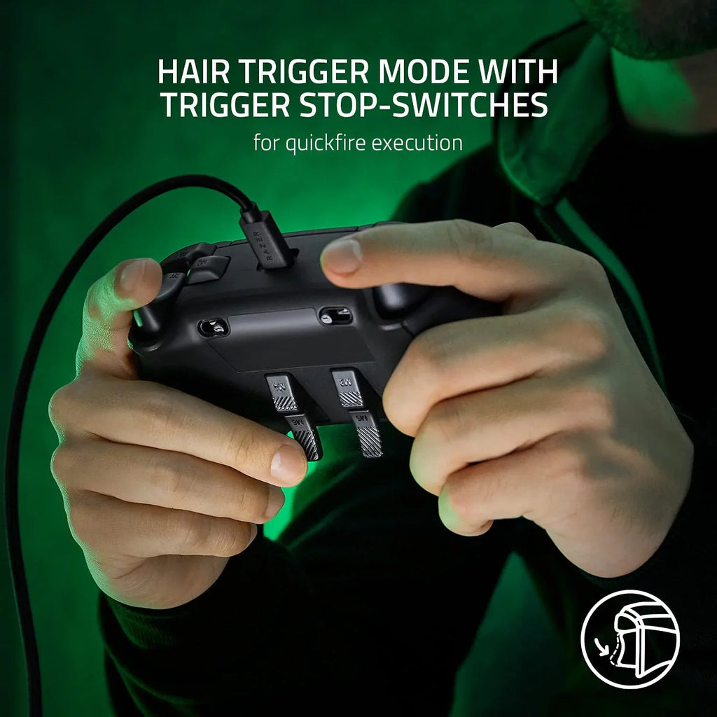 '- Controller for Bundle With V2 Gaming Xbox Razer - Wired Black Wolverine PC kit One, Cleaning Buttons Like Front-Facing Remappable X|S, Xbox Axtion Electric with Series New Bolt