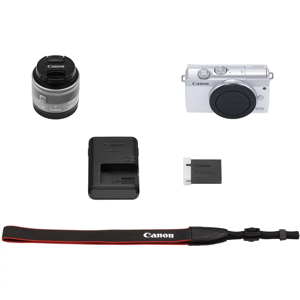 Mirrorless with Canon Lens M200 15-45mm More Camera EOS + (3700C009) Digital