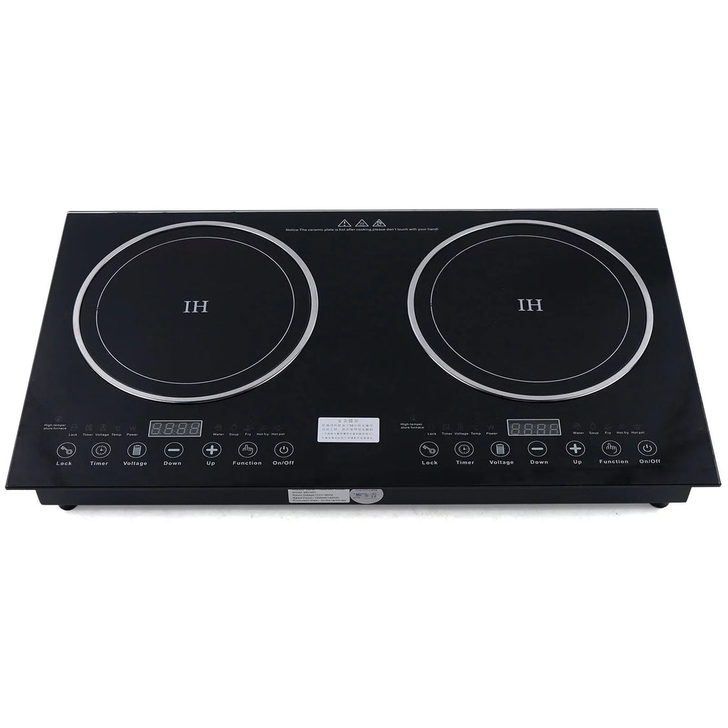 Touch Dual Cooker+1400W Portable Cooker Stove Countertop 1200W ANQIDI Cooktop Digital Sensor Burner Ceramic