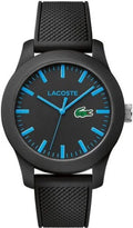2010791 L1212 Men's Lacoste Strap Watch Black Silicone