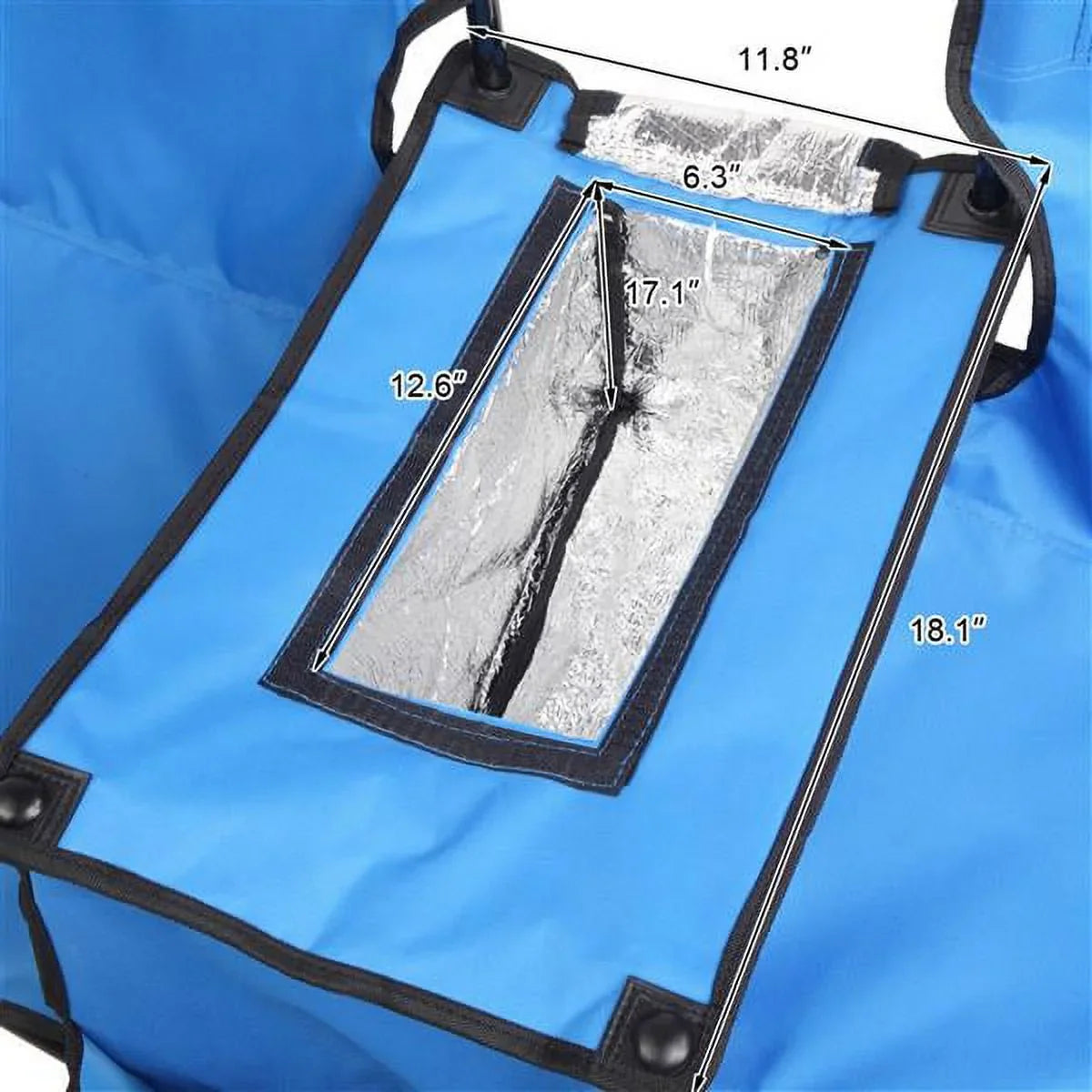 Folding Chair, Pool Bag, Portable exterior Camping Blue High exterior SYTHERS Patio Beach Camping Strength for Table Chair, with Beach Chair Park Double Holder Carrying Beverage Mini