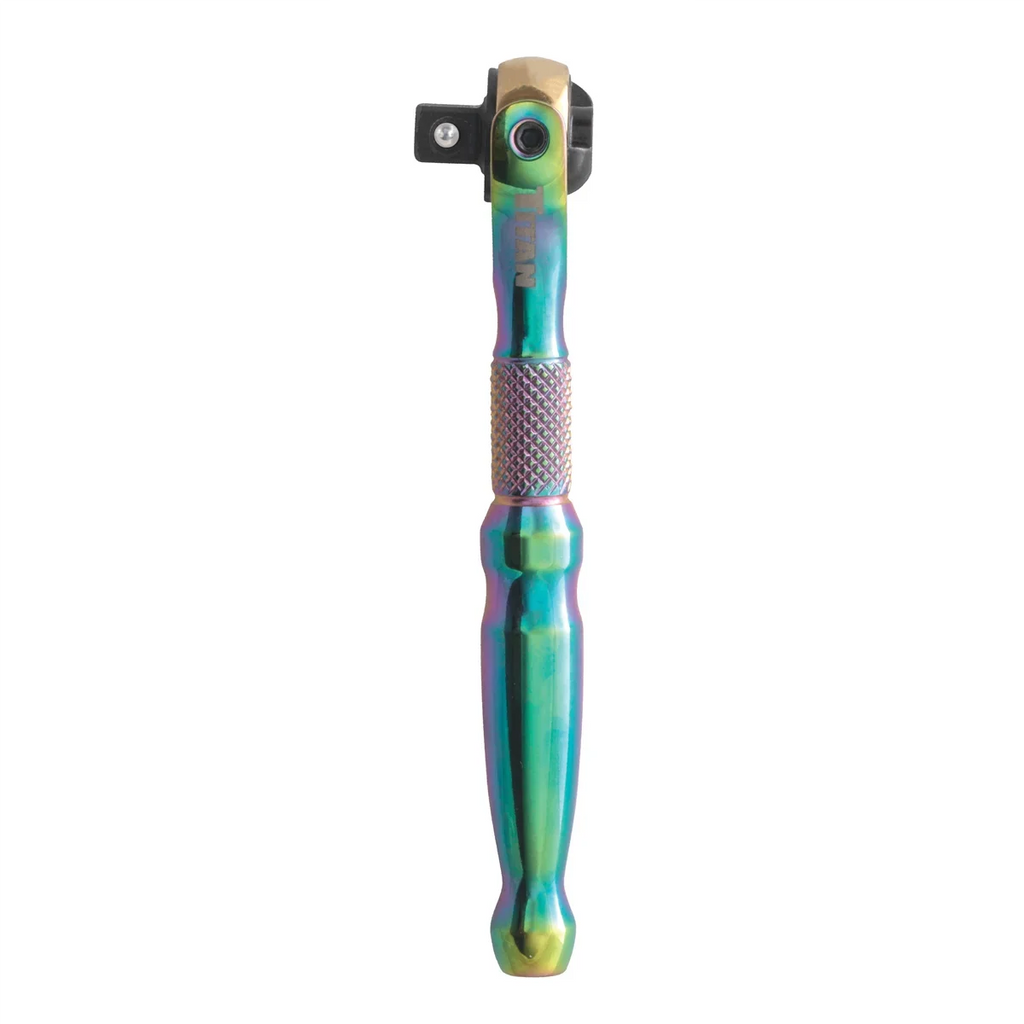 Ratchet Drive 1/4 Titan Head Swivel Micro Titanium in.