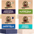 '- Sage, Natural Pack Coconut Fresh Squatch 4 Men's Eucalyptus Falls, - Yogurt Soap Greek Variety Alpine Soap Castaway, Dr. Men's Bar