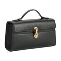 Partner for Women Black Qi Top Handbags in Pochette Leather Handle Bags The Symmetry