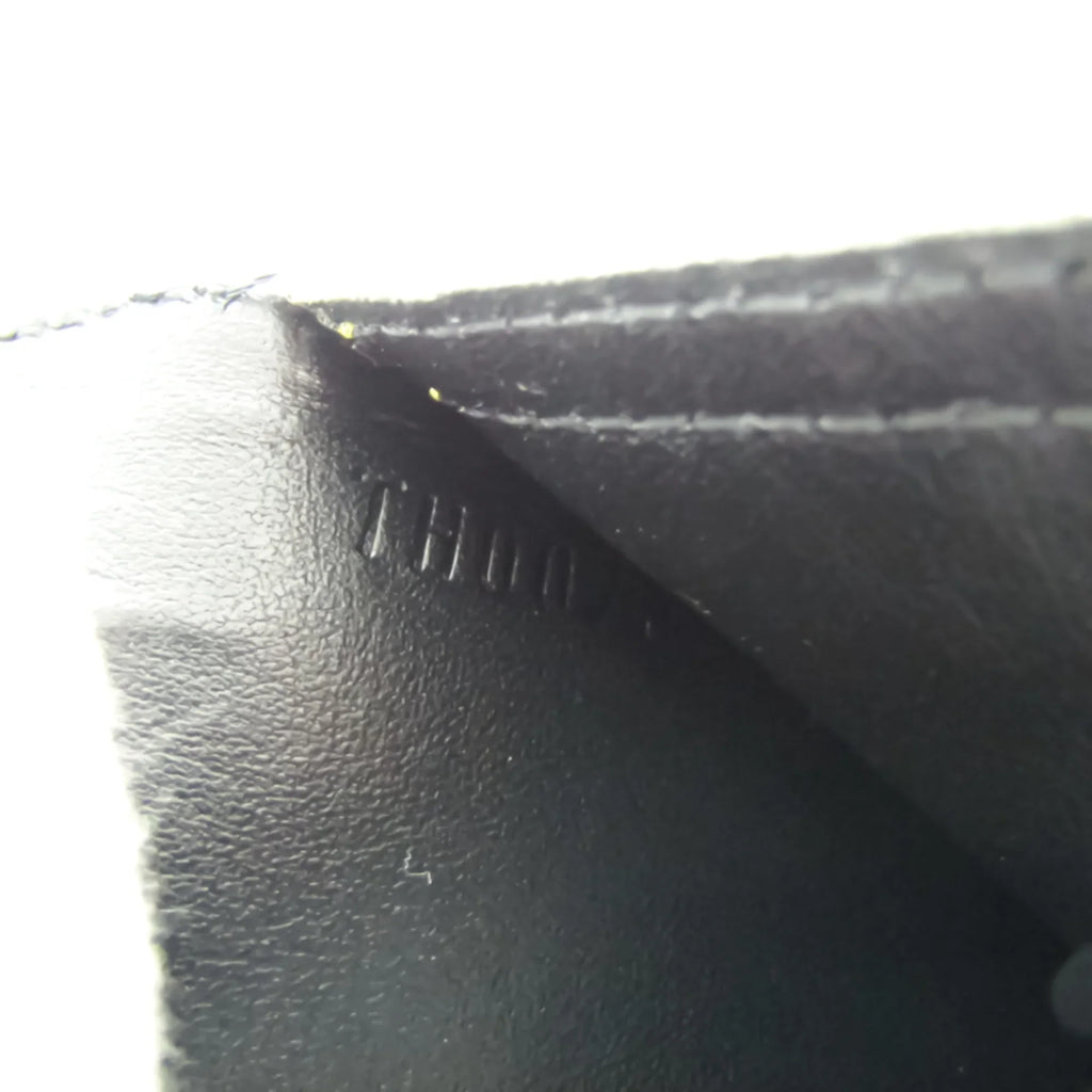 (Good) International Suhali Wallet Leather Tresor Women's Pre-Owned Porte Suhali Long M91836 (bi-fold) Noir