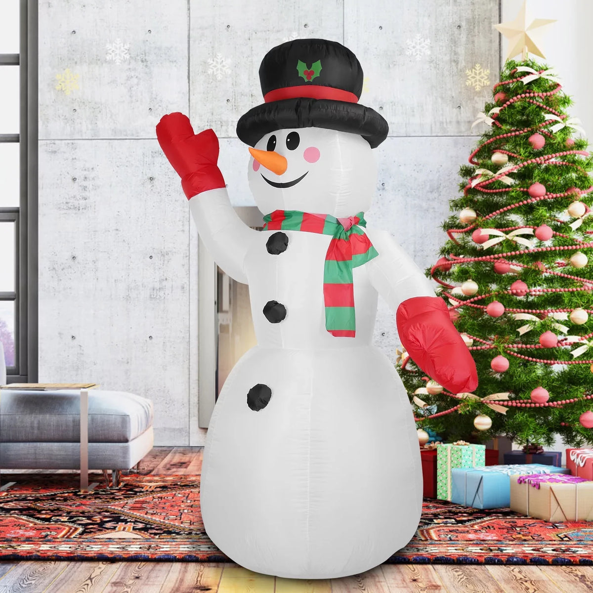 Light for Huge Lawn Holiday Blow Inflatable Up Yard Holiday iMountek Snowman Decor Party 7.9ft Giant Up Snowman, Decoration, Winter Yard Christmas Garden