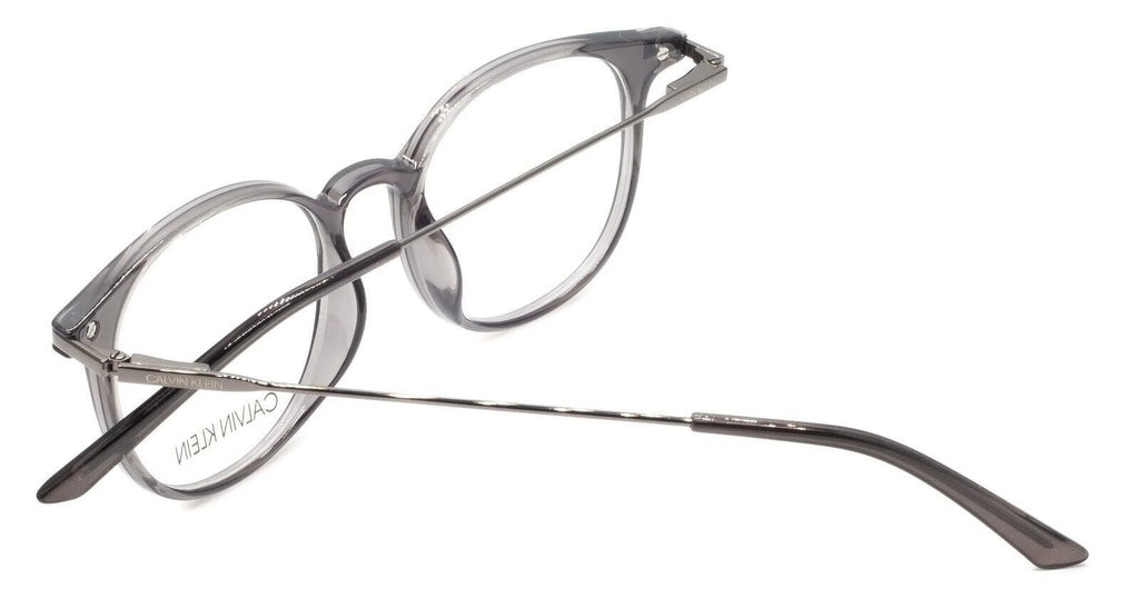 Round Women's Klein 20704 Crystal Calvin Eyeglasses 006 Charcoal