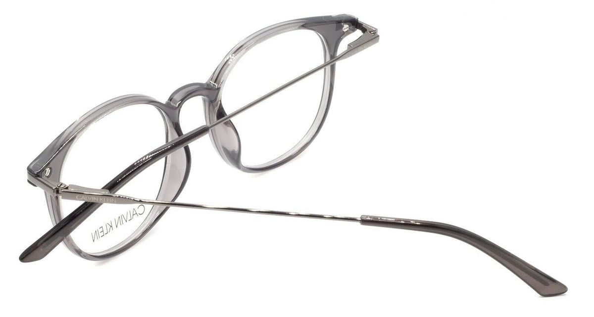 Round Women's Klein 20704 Crystal Calvin Eyeglasses 006 Charcoal