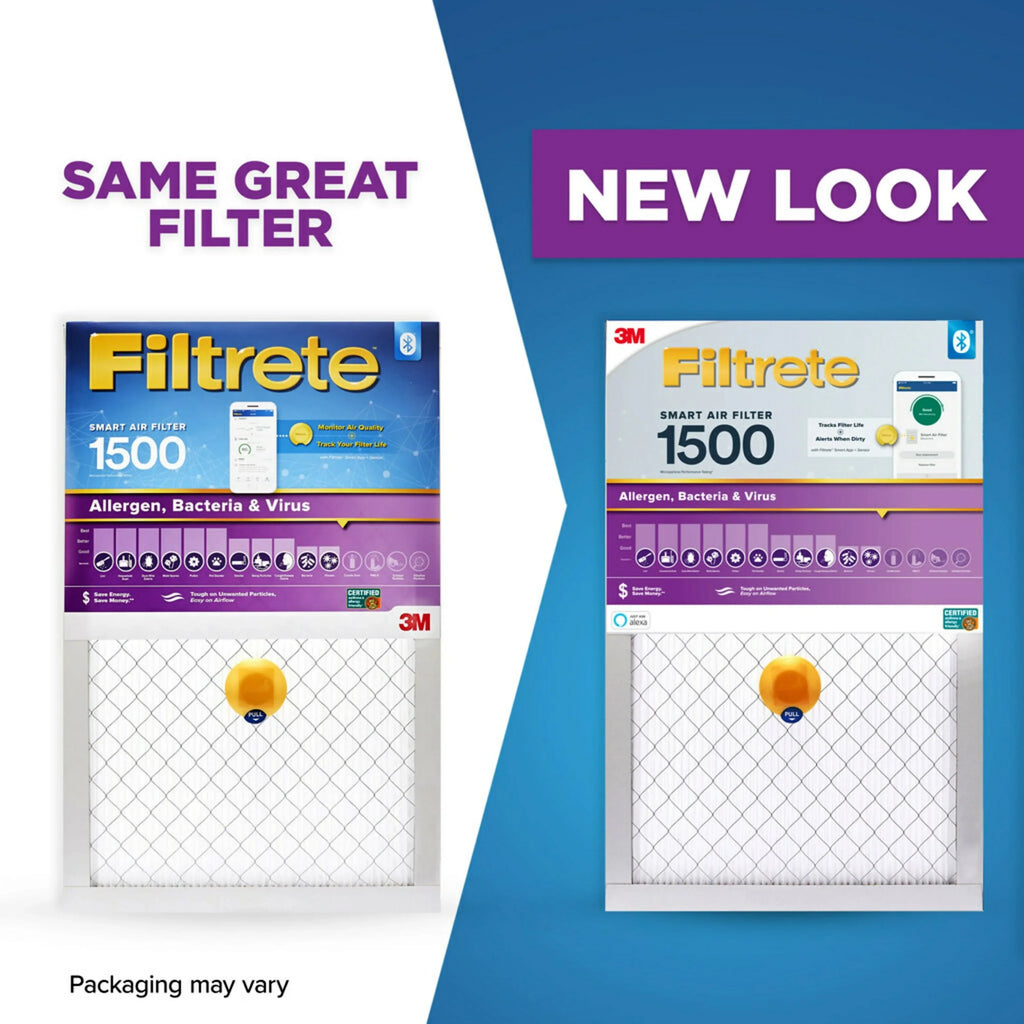 Bacteria MERV Air 12, Filter, Virus, 1500 14x20x1 Filtrete Filter 1 Allergen, MPR Smart
