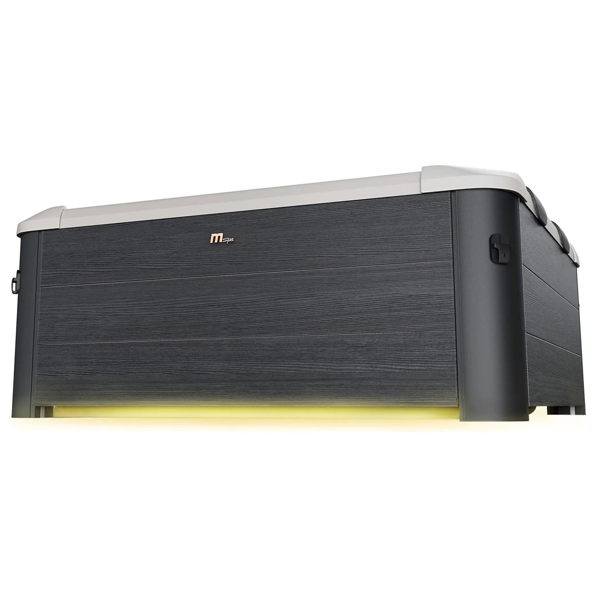 Jets LED Hot Strip Tub Squared Plus 6 with MSpa & Massage Oslo Hydro Person