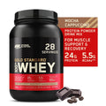 100% Mocha Optimum 2 Standard 28 Servings Gold Nutrition, Whey Protein Cappuccino, Powder, lb,