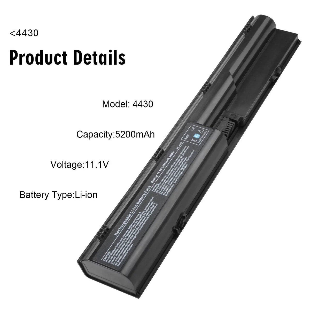 650938-001 Probook For 4530s HP PR06 4430s 4540S Battery 4440S 633805-001 4330s