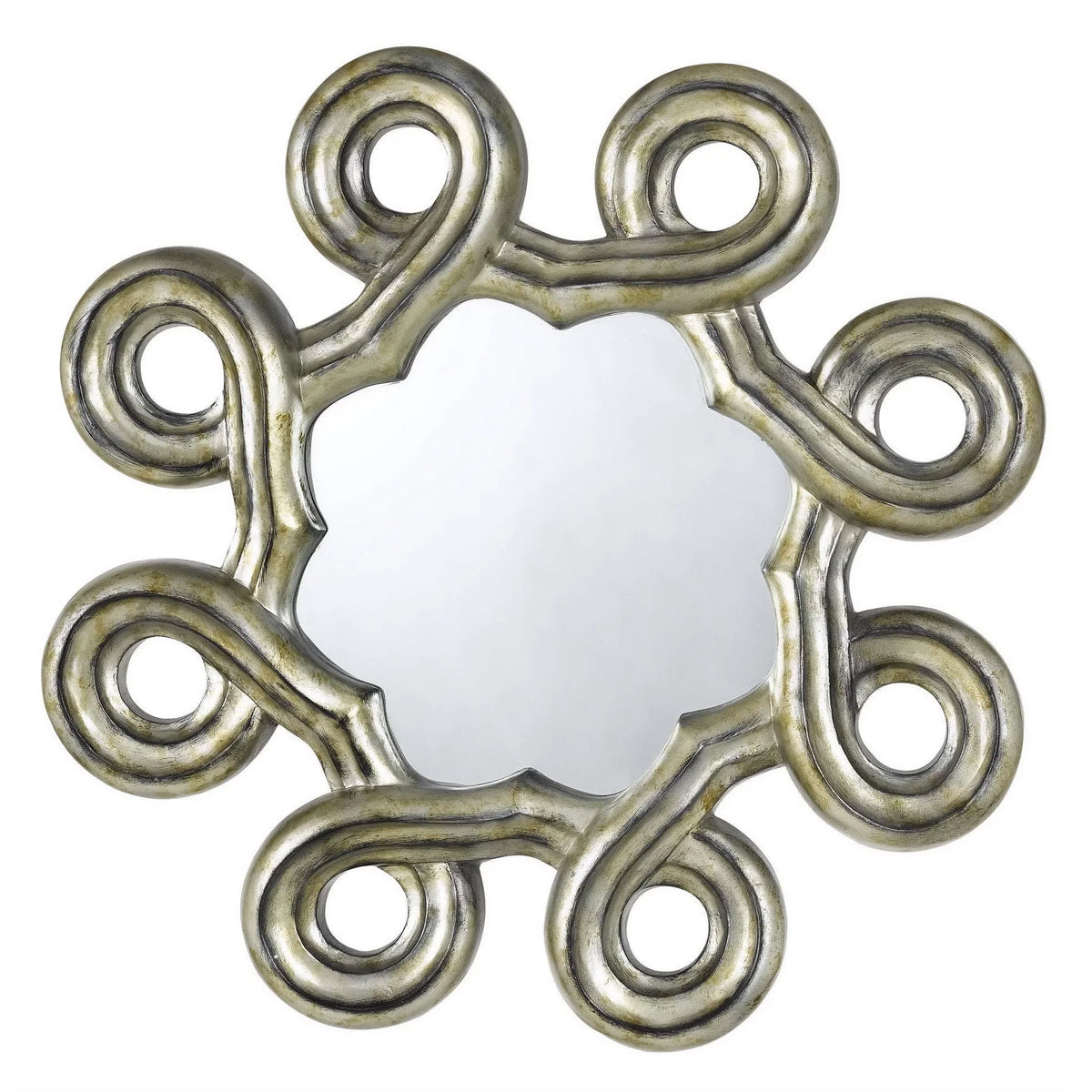 Hexagon Lighting Mirror Beveled Polyurethane Wa-2155Mir Formia Cal Abstract