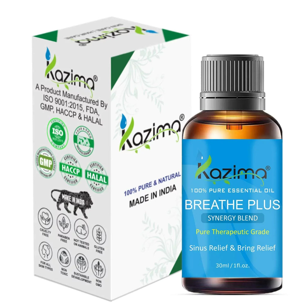 (30Ml) Grade Essential Oil Kazima Breathe Blend Pure Plus Therapeutic