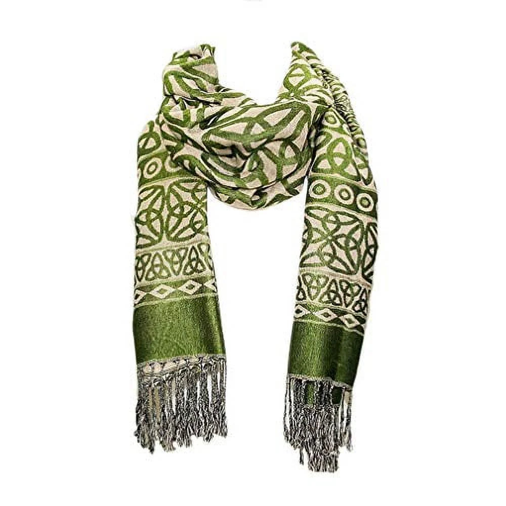 Adult apparel Female by Made Scarf Knot Green Celtic Moss Celtic