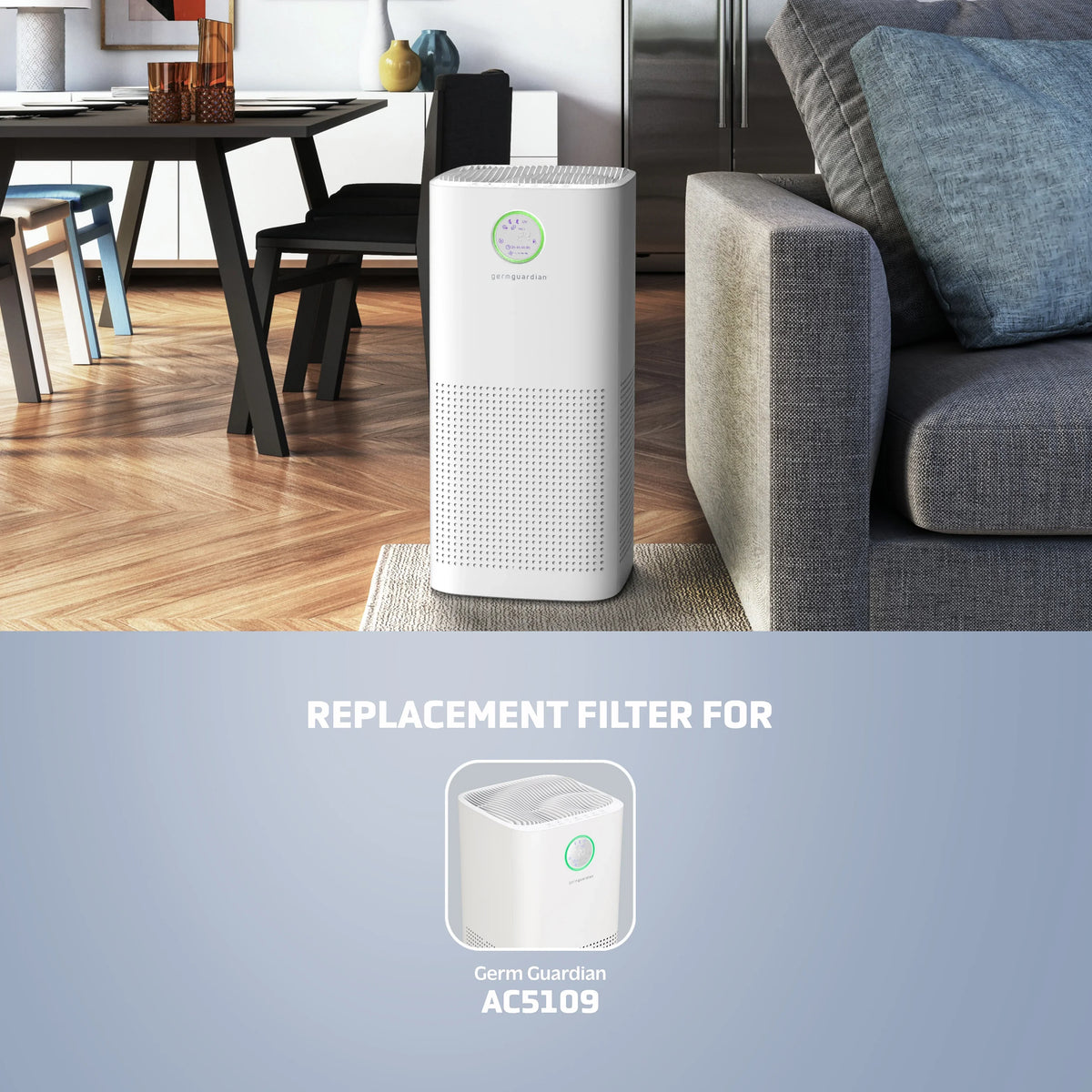 Filter True Replacement O for Filter AC5109W GermGuardian FLT5100 HEPA Pure