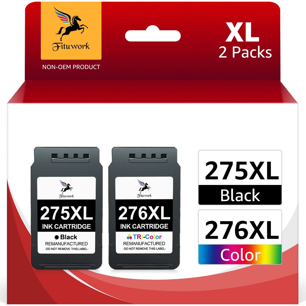 Pack) Ink Printers(Black Canon 275XL TR4700 for Replacement for TS3520 and 276 Color, TS3522 Ink 275 TR4720 Cartridges 2 TS3500 PIXMA and
