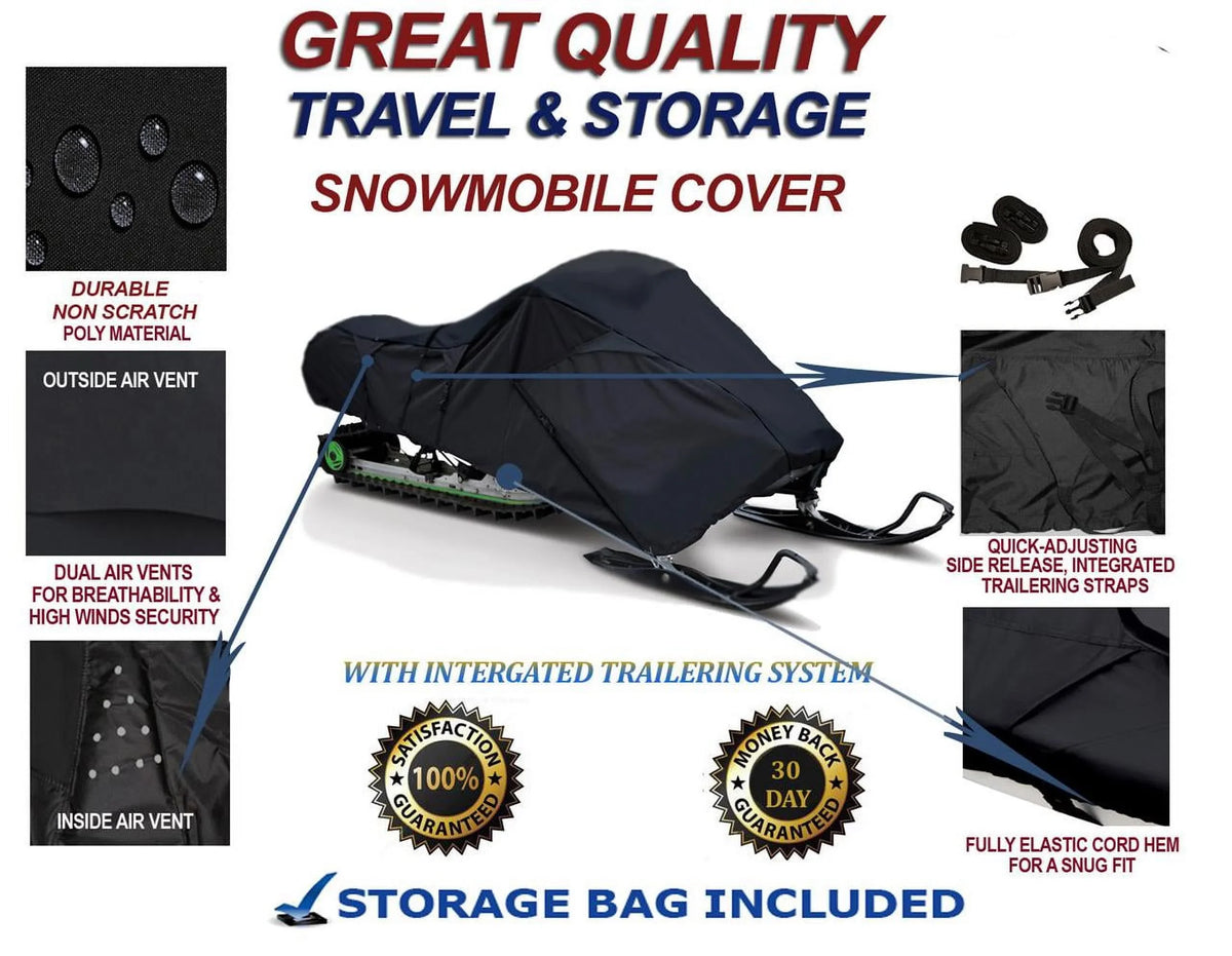 Storage Sleds. 2019-2020 and Compatible Cover and Mud Slush Protection Snowmobile 300D Polaris Indy EVO Travel for