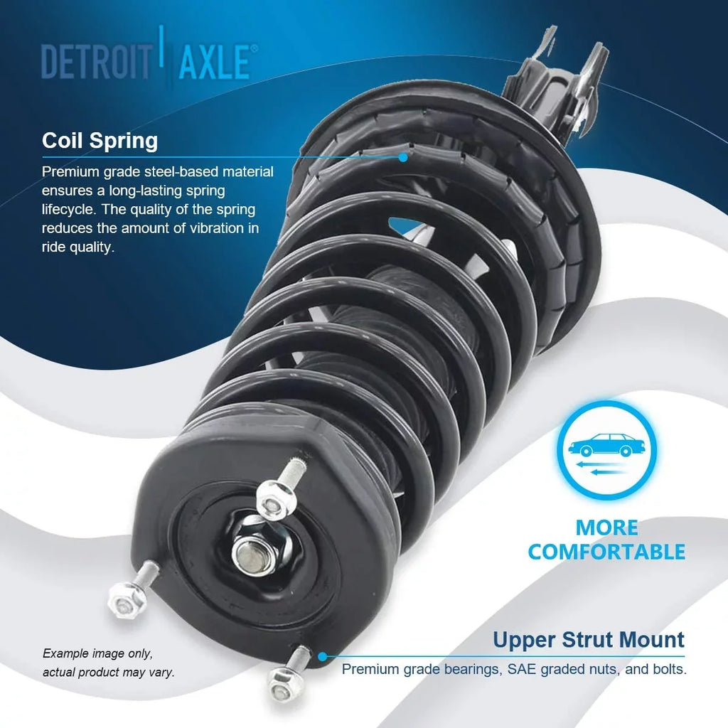 for Links Struts 2 Struts Rear Replacement w/Coil Sway 2.2L, Assembly 1997-2001 Detroit 1998 Struts Bar Sway Camry 2 Bars 1999-2003 Axle Toyota Solara Complete Rear 2000 - Ready Springs