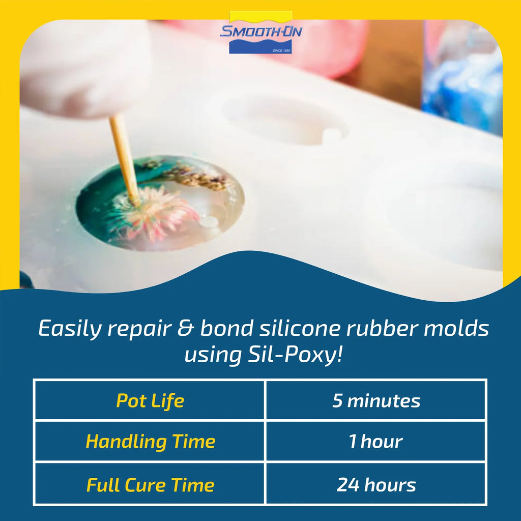 Rubber Tube Silicone - Ounce Adhesive - SIL-Poxy 3