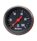 Mechanical PSI Black Bezel Black / CP8216 2" Gauge Oil 0-100 Sunpro Pressure New