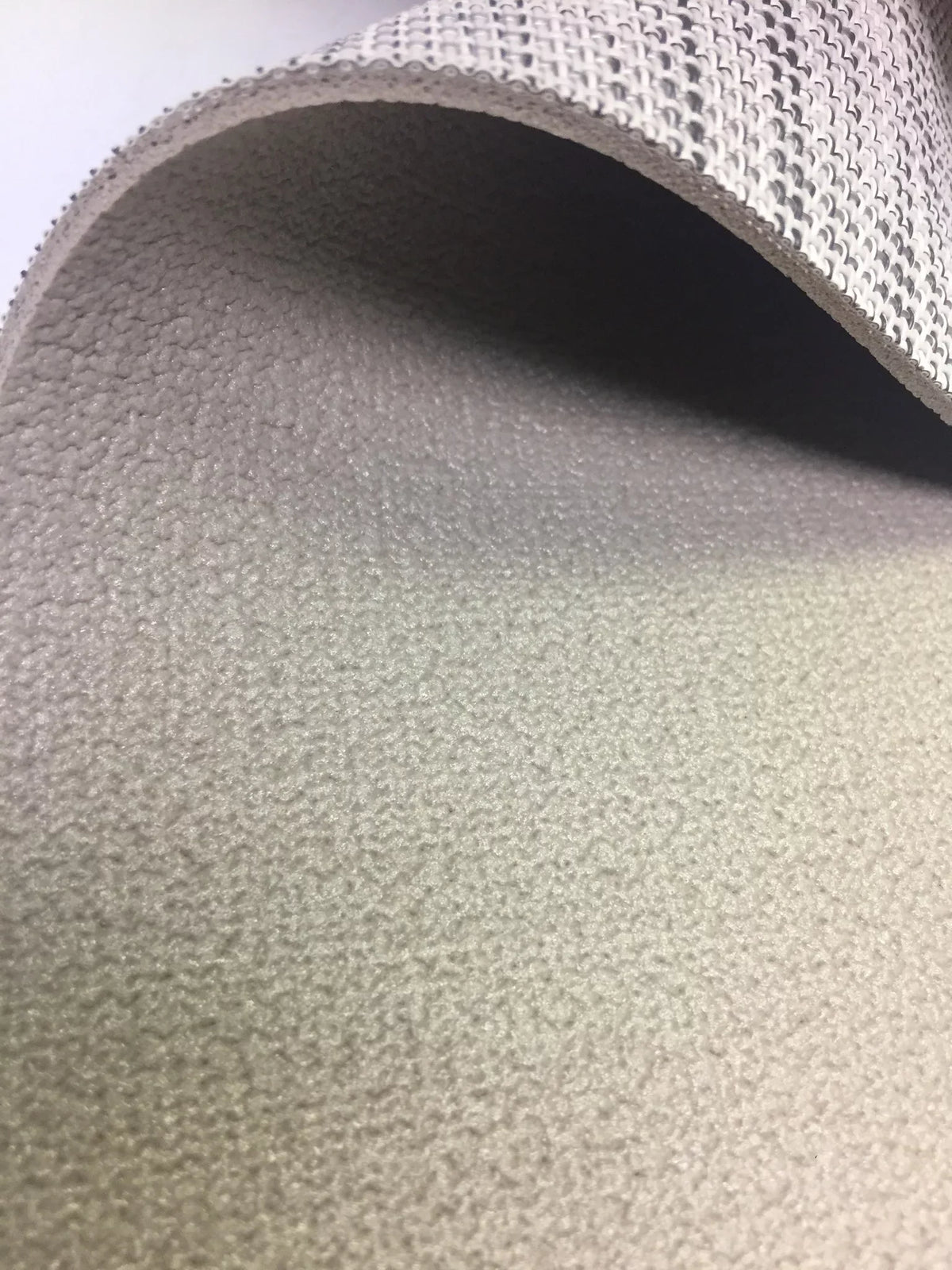 '- Vinyl Padding / Stripes 8.5'x25' w/ Teak Woven 307 - Marine White Flooring