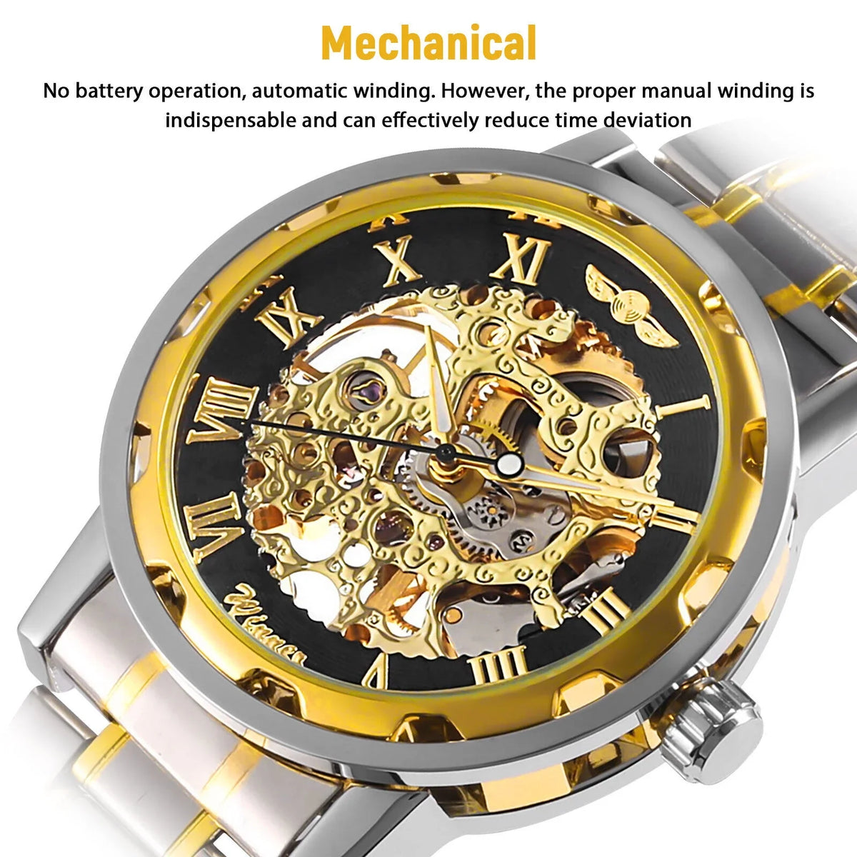 Watch Waterproof Wristwatch Stainless US Steel Luxury Men's Mechanical Automatic