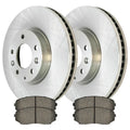 CX-7 2008 and 2007 2012 Front 2009 2.3L Driver Ceramic Replacement Rotors Pads AWD for and 2.5L Kit Brake Side FWD 2011 Mazda Passenger 2010 AutoShack