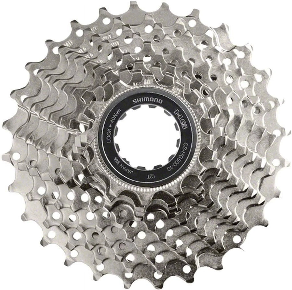 Silver Cassette CS-HG500 HyperGlide 11-25T 10-Speed Shimano Road Tiagra