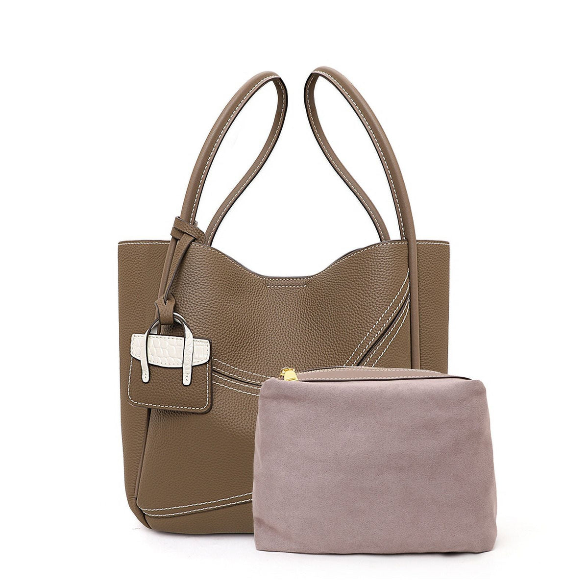 Fashion Aidrani women's commuter new Ladies bag 2024 retro Tote bag leather