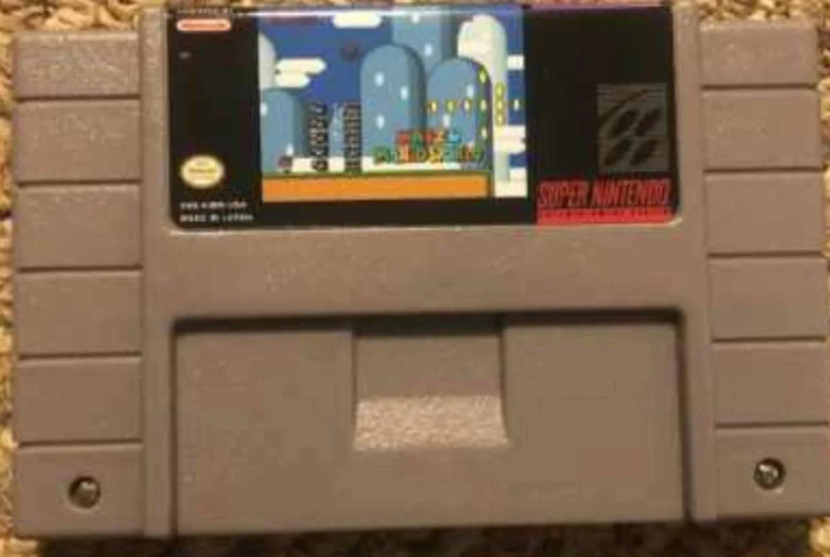 '- KAIZO 3 NTSC/PAL 2 - Mario World Nintendo Super SNES Ent. System Cartridge 1