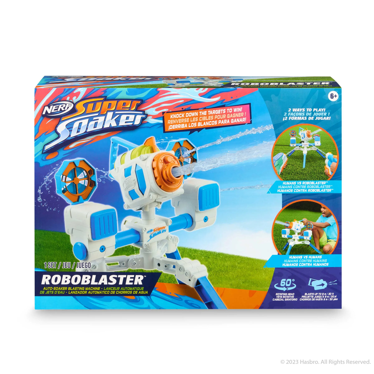 RoboBlaster liquid Drenches Machine NERF Automatic Soaker in WowWee Super You by Blasting Soaker –